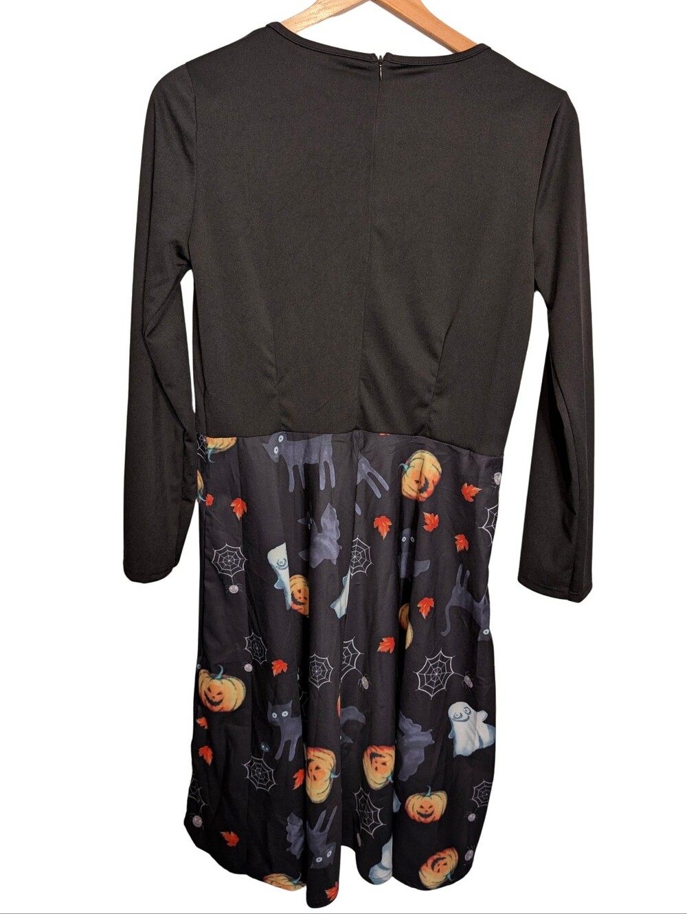 Halloween Print Long Sleeve Dress. Size Large